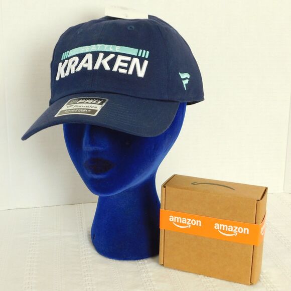 NHL Seattle Kraken Hockey Hat & Coaster Lot Fanatics Adjustable Blue Cotton NWT - Picture 15 of 15